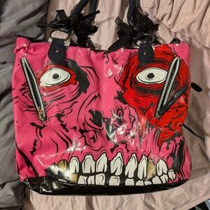 Pink Graphic Tote Bag
